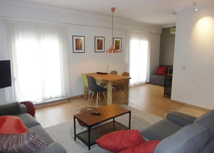 Apartmán Modern Style Apartment,central Thessaloniki, 100qm Soluň